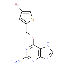 ChemSpider 2D Image | Lomeguatrib | C10H8BrN5OS