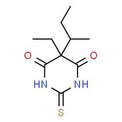 ChemSpider 2D Image | Thiobutabarbital | C10H16N2O2S