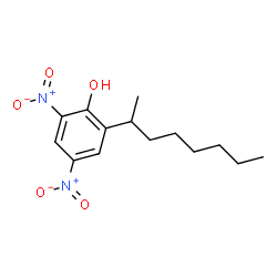 ChemSpider 2D Image | 2-(1-Methylheptyl)-4,6-dinitrophenol | C14H20N2O5