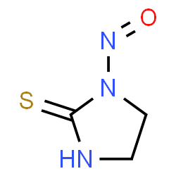 ChemSpider 2D Image | 1-Nitroso-2-imidazolidinethione | C3H5N3OS