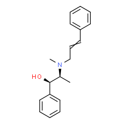 ChemSpider 2D Image | (1R,2S)-2-[Cinnamyl(methyl)amino]-1-phenyl-1-propanol | C19H23NO