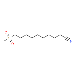 ChemSpider 2D Image | 10-(Methylsulfonyl)decanenitrile | C11H21NO2S