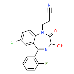 ChemSpider 2D Image | Cinolazepam | C18H13ClFN3O2
