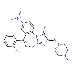 ChemSpider 2D Image | Loprazolam | C23H21ClN6O3