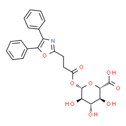 ChemSpider 2D Image | Oxaprozin glucuronide | C24H23NO9