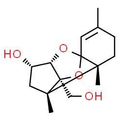 ChemSpider 2D Image | (2alpha,3beta,11xi,12R)-11,12-Epoxytrichothec-9-ene-3,13-diol | C15H22O4