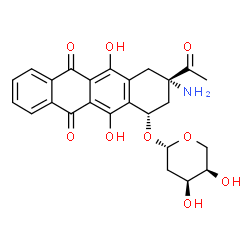 ChemSpider 2D Image | Amrubicin | C25H25NO9