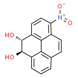 ChemSpider 2D Image | (4R,5R)-1-Nitro-4,5-dihydro-4,5-pyrenediol | C16H11NO4