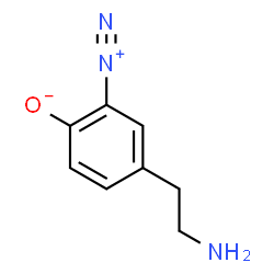 ChemSpider 2D Image | 4-(2-Aminoethyl)-2-diazoniophenolate | C8H9N3O