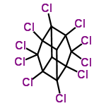 InChI=1/C10H2Cl10/c11-3-1-5(13)4(12)2(7(3,15)9(5,17)18)8(3,16)10(19,20)6(1,4)14/h1-2H