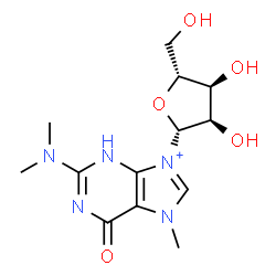 ChemSpider 2D Image | N,N,7-Trimethyl-7-hydroguanosine | C13H20N5O5