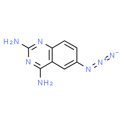 ChemSpider 2D Image | 6-Azido-2,4-quinazolinediamine | C8H8N7