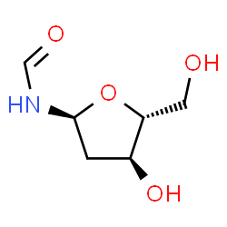ChemSpider 2D Image | 2-Deoxy-N-formyl-alpha-D-erythro-pentofuranosylamine | C6H11NO4