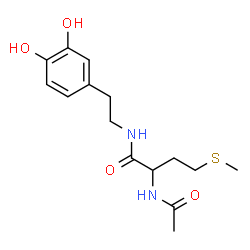 ChemSpider 2D Image | N~2~-Acetyl-N-[2-(3,4-dihydroxyphenyl)ethyl]methioninamide | C15H22N2O4S