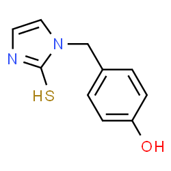 ChemSpider 2D Image | 1-(4-HYDROXYBENZYL)IMIDAZOLE-2-THIOL | C10H10N2OS