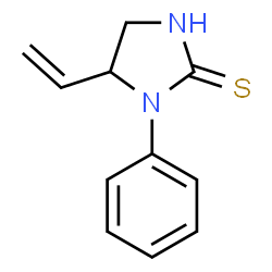 ChemSpider 2D Image | 1-Phenyl-5-vinyl-2-imidazolidinethione | C11H12N2S