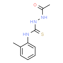 ChemSpider 2D Image | 1-acetyl-4-(2-tolyl)thiosemicarbazide | C10H13N3OS