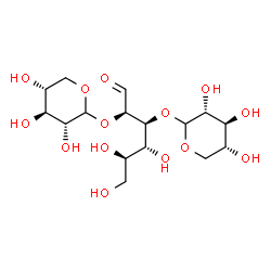 ChemSpider 2D Image | D-Xylopyranosyl-(1->2)-[D-xylopyranosyl-(1->3)]-D-glucose | C16H28O14