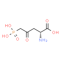 ChemSpider 2D Image | 4-Oxo-5-phosphono-D-norvaline | C5H10NO6P
