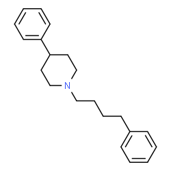 ChemSpider 2D Image | 4-Phenyl-1-(4-phenylbutyl)piperidine | C21H27N