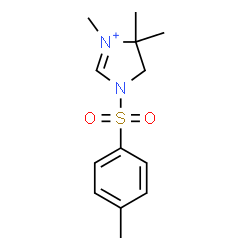 ChemSpider 2D Image | 3,4,4-Trimethyl-1-[(4-methylphenyl)sulfonyl]-4,5-dihydro-1H-imidazol-3-ium | C13H19N2O2S