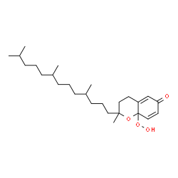 ChemSpider 2D Image | 8a-Hydroperoxy-2-methyl-2-(4,8,12-trimethyltridecyl)-6(8aH)-chromanone | C26H44O4