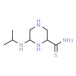 ChemSpider 2D Image | 6-(Isopropylamino)-2-piperazinecarbothioamide | C8H18N4S