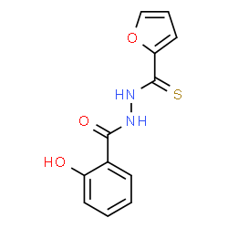 ChemSpider 2D Image | N'-(2-Furylcarbonothioyl)-2-hydroxybenzohydrazide | C12H10N2O3S