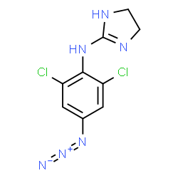 ChemSpider 2D Image | N-(4-Azido-2,6-dichlorophenyl)-4,5-dihydro-1H-imidazol-2-amine | C9H9Cl2N6