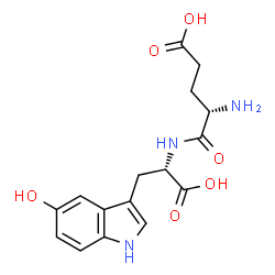 ChemSpider 2D Image | L-alpha-Glutamyl-5-hydroxy-L-tryptophan | C16H19N3O6