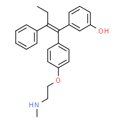 ChemSpider 2D Image | N-Desmethyldroloxifene | C25H27NO2