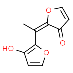 ChemSpider 2D Image | (2E)-2-[1-(3-Hydroxy-2-furyl)ethylidene]-3(2H)-furanone  | C10H8O4