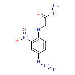 ChemSpider 2D Image | 2-[(4-Azido-2-nitrophenyl)amino]acetohydrazide | C8H10N7O3
