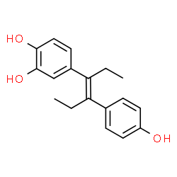 ChemSpider 2D Image | alpha,alpha'-Diethyl-3,4,4'-stilbenetriol | C18H20O3