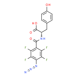 ChemSpider 2D Image | N-(4-Azido-2,3,5,6-tetrafluorobenzoyl)-L-tyrosine | C16H11F4N4O4