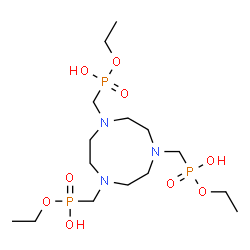 ChemSpider 2D Image | Triethyl [1,4,7-triazonane-1,4,7-triyltris(methylene)]tris[hydrogen (phosphonate)] | C15H36N3O9P3