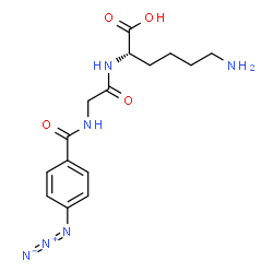 ChemSpider 2D Image | N-(4-Azidobenzoyl)glycyl-L-lysine | C15H21N6O4