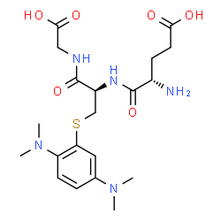 ChemSpider 2D Image | L-alpha-Glutamyl-S-[2,5-bis(dimethylamino)phenyl]-L-cysteinylglycine | C20H31N5O6S