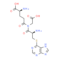 ChemSpider 2D Image | L-gamma-Glutamyl-N-[S-(7H-purin-6-yl)-L-cysteinyl]glycine | C15H19N7O6S