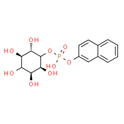 ChemSpider 2D Image | 2-Naphthyl (2S,3R,5S,6S)-2,3,4,5,6-pentahydroxycyclohexyl hydrogen phosphate | C16H19O9P