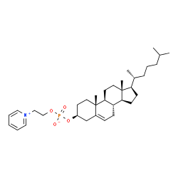 ChemSpider 2D Image | (3beta)-Cholest-5-en-3-yl 2-(1-pyridiniumyl)ethyl phosphate | C34H54NO4P