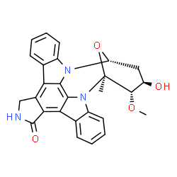 ChemSpider 2D Image | (2R,4R,5S,6S)-4-Hydroxy-5-methoxy-6-methyl-29-oxa-1,7,17-triazaoctacyclo[12.12.2.1~2,6~.0~7,28~.0~8,13~.0~15,19~.0~20,27~.0~21,26~]nonacosa-8,10,12,14,19,21,23,25,27-nonaen-16-one | C27H23N3O4