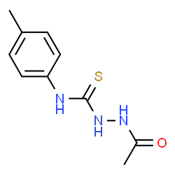 ChemSpider 2D Image | 2-Acetyl-N-(4-methylphenyl)hydrazinecarbothioamide | C10H13N3OS