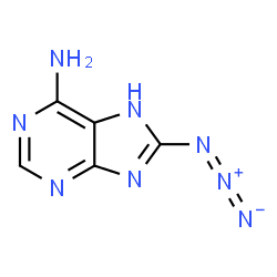 ChemSpider 2D Image | 8-Azido-7H-purin-6-amine | C5H5N8