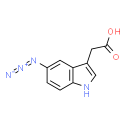 ChemSpider 2D Image | (5-Azido-1H-indol-3-yl)acetic acid | C10H9N4O2