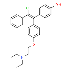 ChemSpider 2D Image | (E)-4-Hydroxyclomiphene | C26H28ClNO2