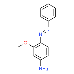 ChemSpider 2D Image | 2-methoxy-4-aminoazobenzene | C13H13N3O