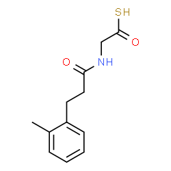 ChemSpider 2D Image | {[3-(2-Methylphenyl)propanoyl]amino}ethanethioic S-acid | C12H15NO2S