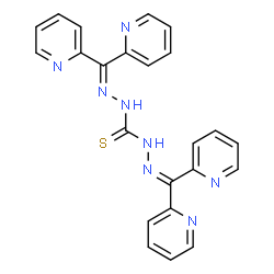 ChemSpider 2D Image | N'',N'''-Bis(di-2-pyridinylmethylene)thiocarbonohydrazide | C23H18N8S
