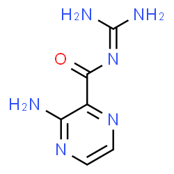 ChemSpider 2D Image | 3-Amino-N-(diaminomethylene)-2-pyrazinecarboxamide | C6H8N6O